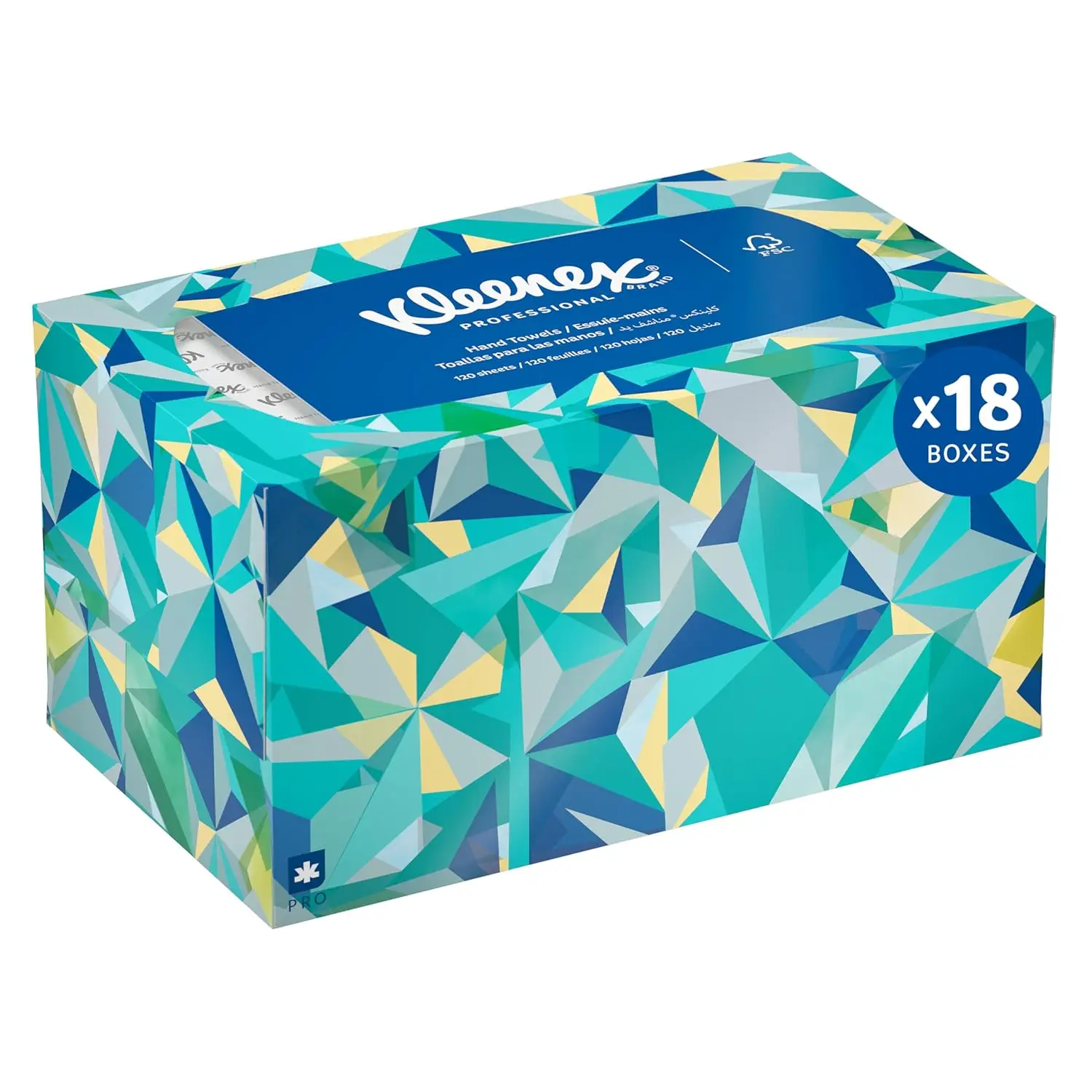 

Professional Paper Hand Towels, Bulk Premium Absorbency Pockets, Pop-Up Box, White (18 Boxes of 120 Sheets)