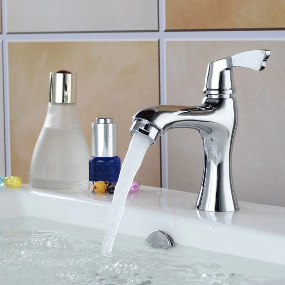 

Single Cold Copper Basin Faucet Bathroom Sink Tap Faucet For Straightforward Setup With Standard 4-point Inlet/outlet Connection