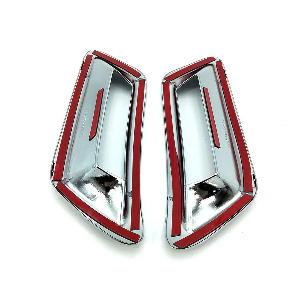 2pcs Rear Bumper Fog Light Lamp Cover Chrome Trim For Nissan Rogue 2021-2023