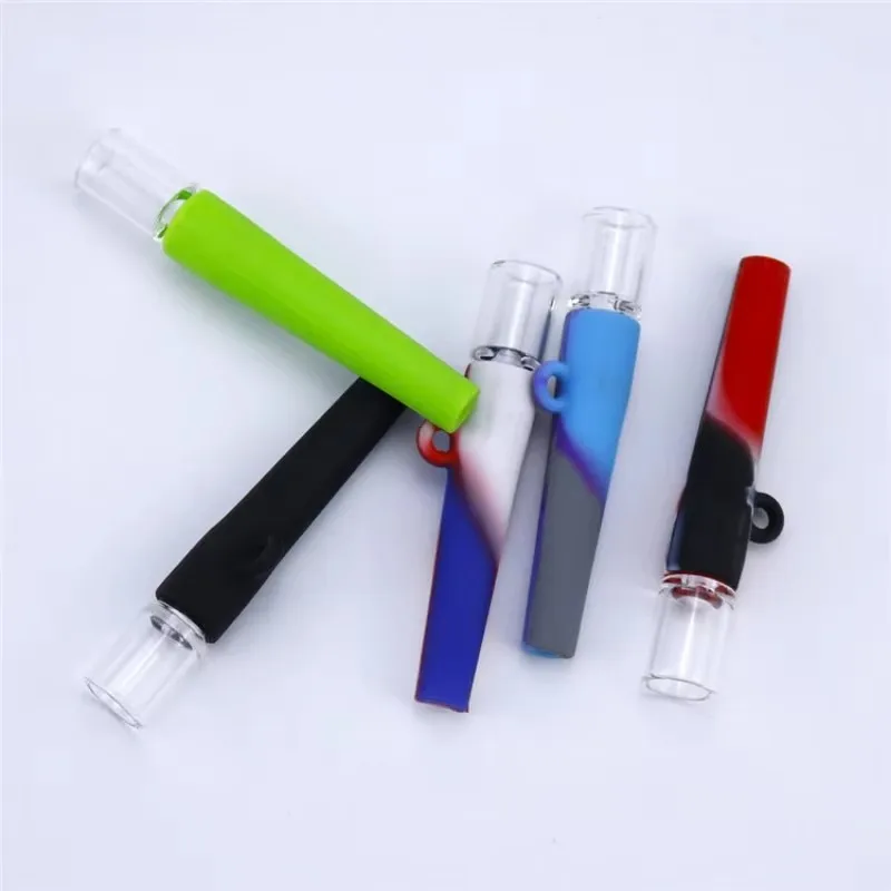 Silicone Holder Tube Colorful Style Smoking Accessories