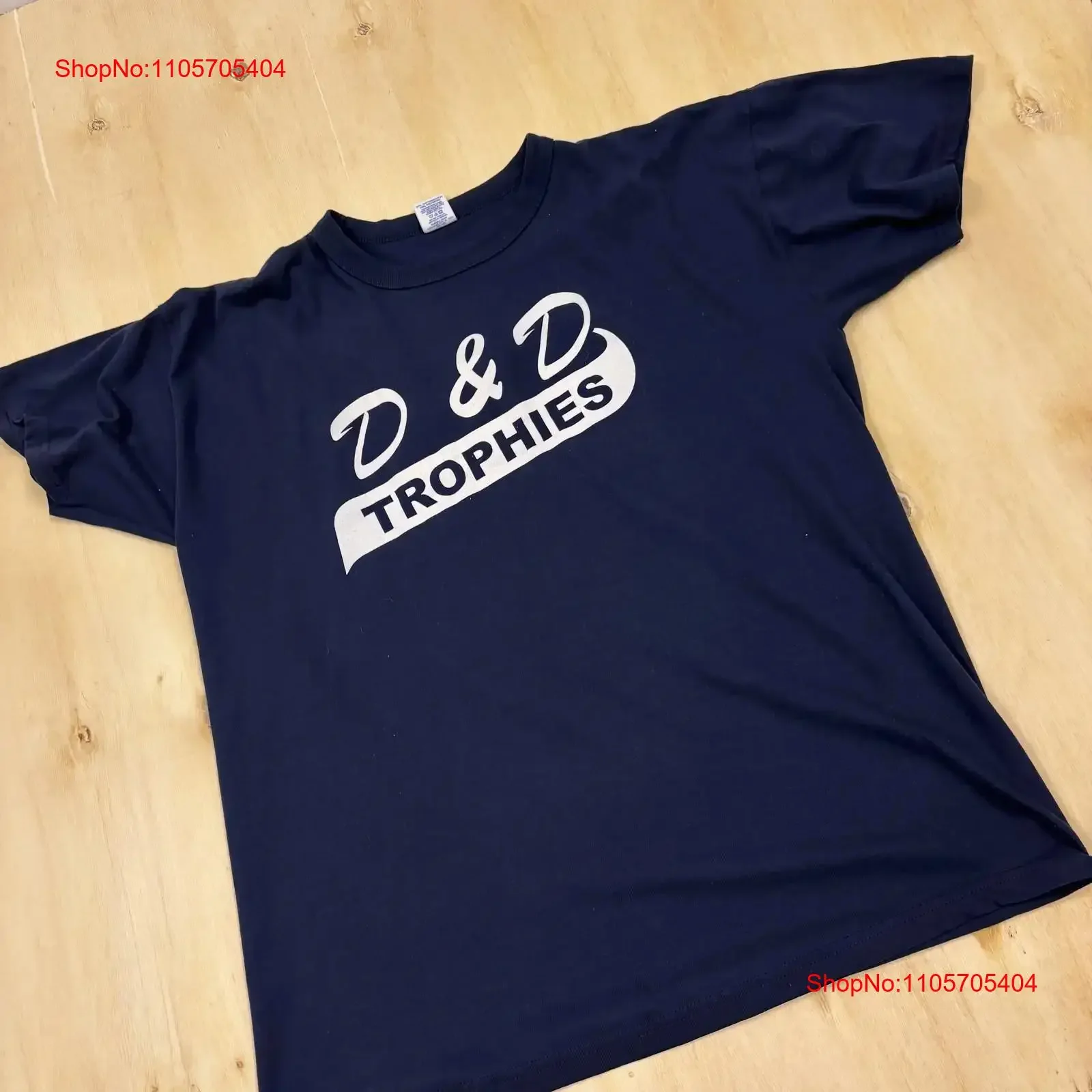 Camiseta Vintage Russell Athletic D Trophies para hombre, talla grande, azul marino, 15, manga larga o corta, vintage, lavada, para hombre