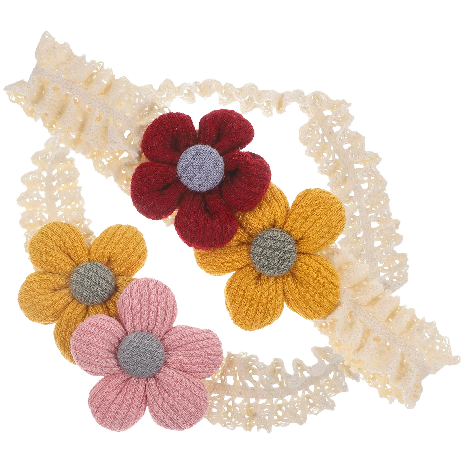 

2pcs Baby Headb Flowers Infant Girl Toddler Newborn Headb s for Girls Hair Accessories Cotton Edge Pink Yellow Red Yellow 0 6