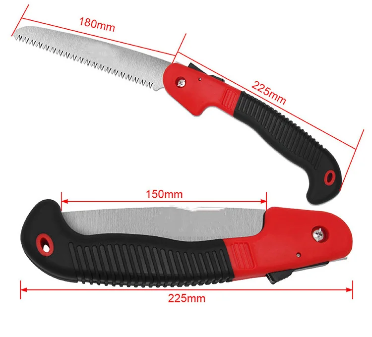 Folding Saw Portable Gardening Pruner 7.7 Inch  Razor Tooth Sharp Blade for Camping Cutting Wood Hunting Professional  Hand Saw