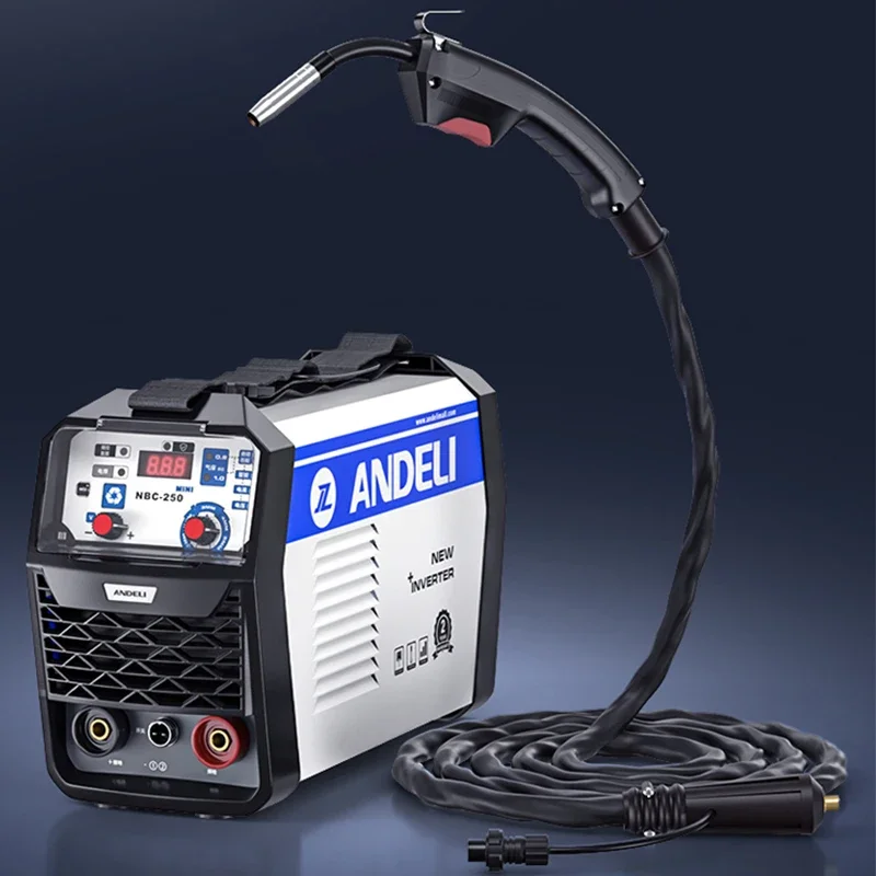 220V Welding Machine  Mini Semi-automatic Welding Machine Gas Free Flux Core Wire Inverter 1KG Capacity Welder