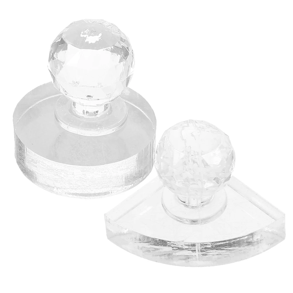

2pcs Powder Tool Acrylic Cosmetics Stamper 30mm 59mm Eyeshadow Stamper Repair Palette Makeup Brush Cosmetics Seal