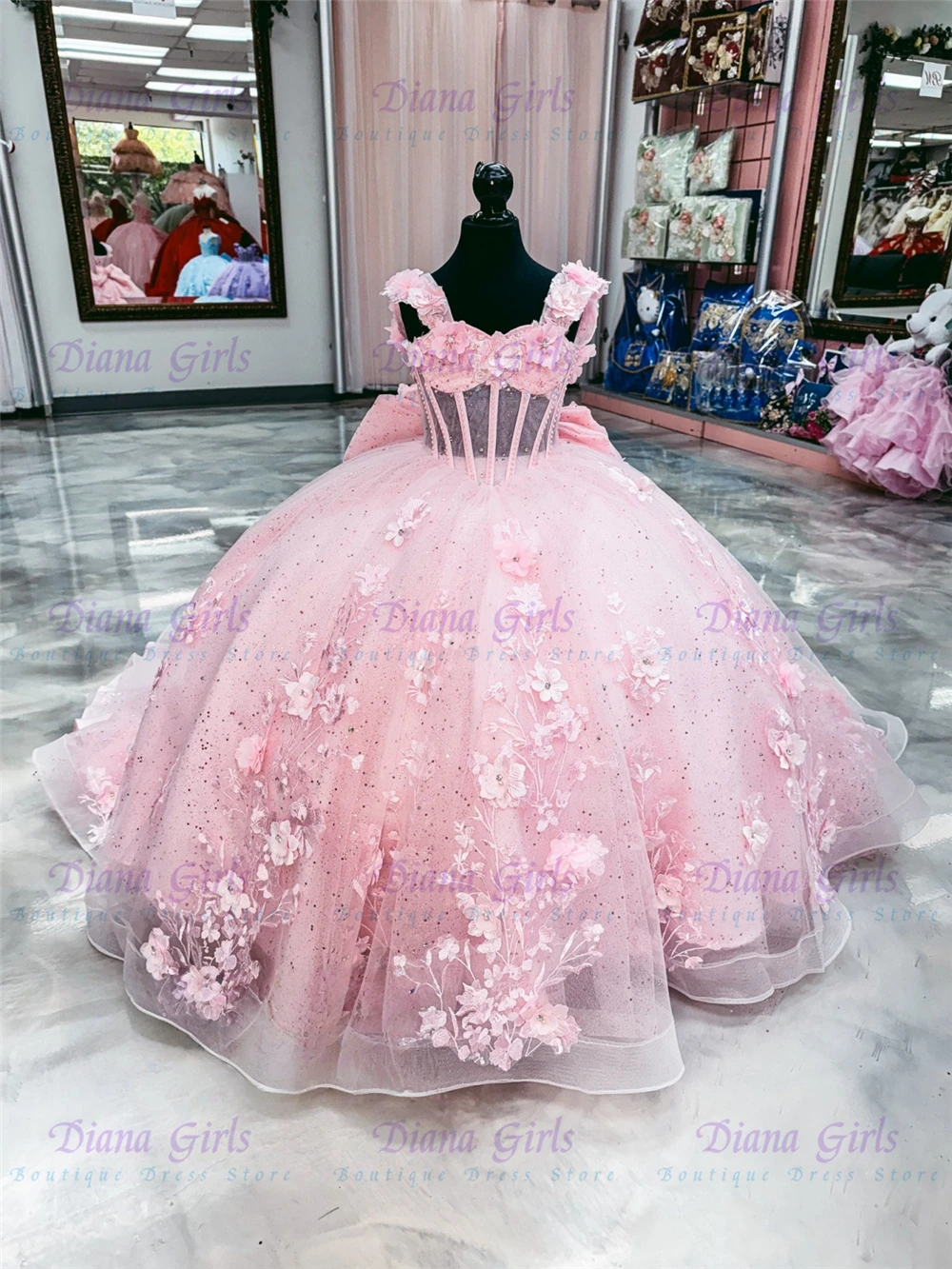 2026 Exquisite Flower Girl Dress Blue Tulle Fluffy with Quality Applique for Wedding Princess Birthday Party Evening Gowns image 2