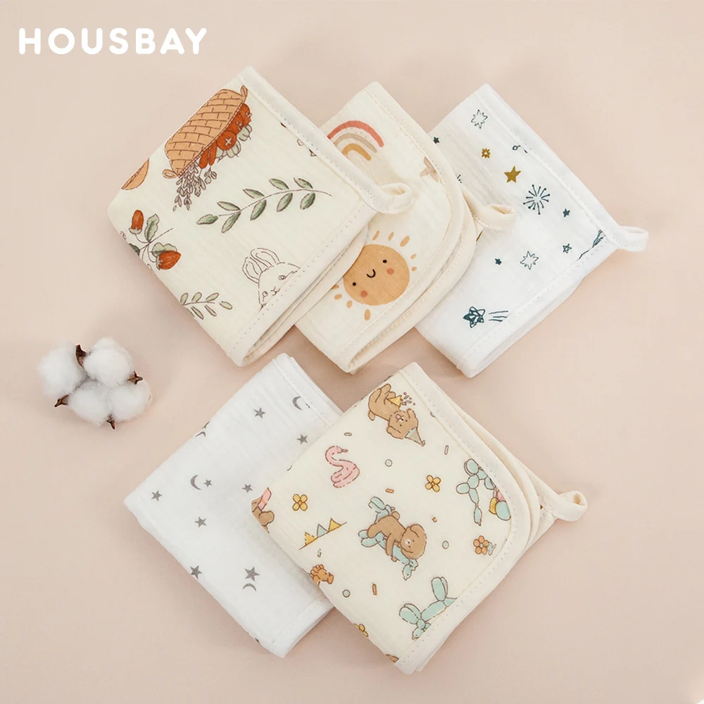 Baby Wash Towel 25*25Cm Newborn Blanket For Girls Boys Wash Face Handkerchief Reusable Soft Cotton Gauze Saliva Towel