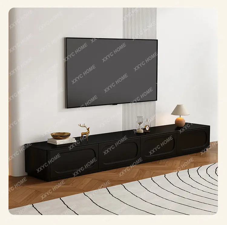 XXcream wind solid wood TV medieval simple combination floor small apartment