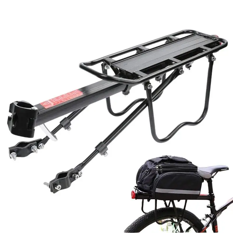 MTBs Road Bike Cargo Rack With Rear Light Quick Release Bicycle Rear Rack Universal Alloy Bicycle Luggage Carrier For Cycling