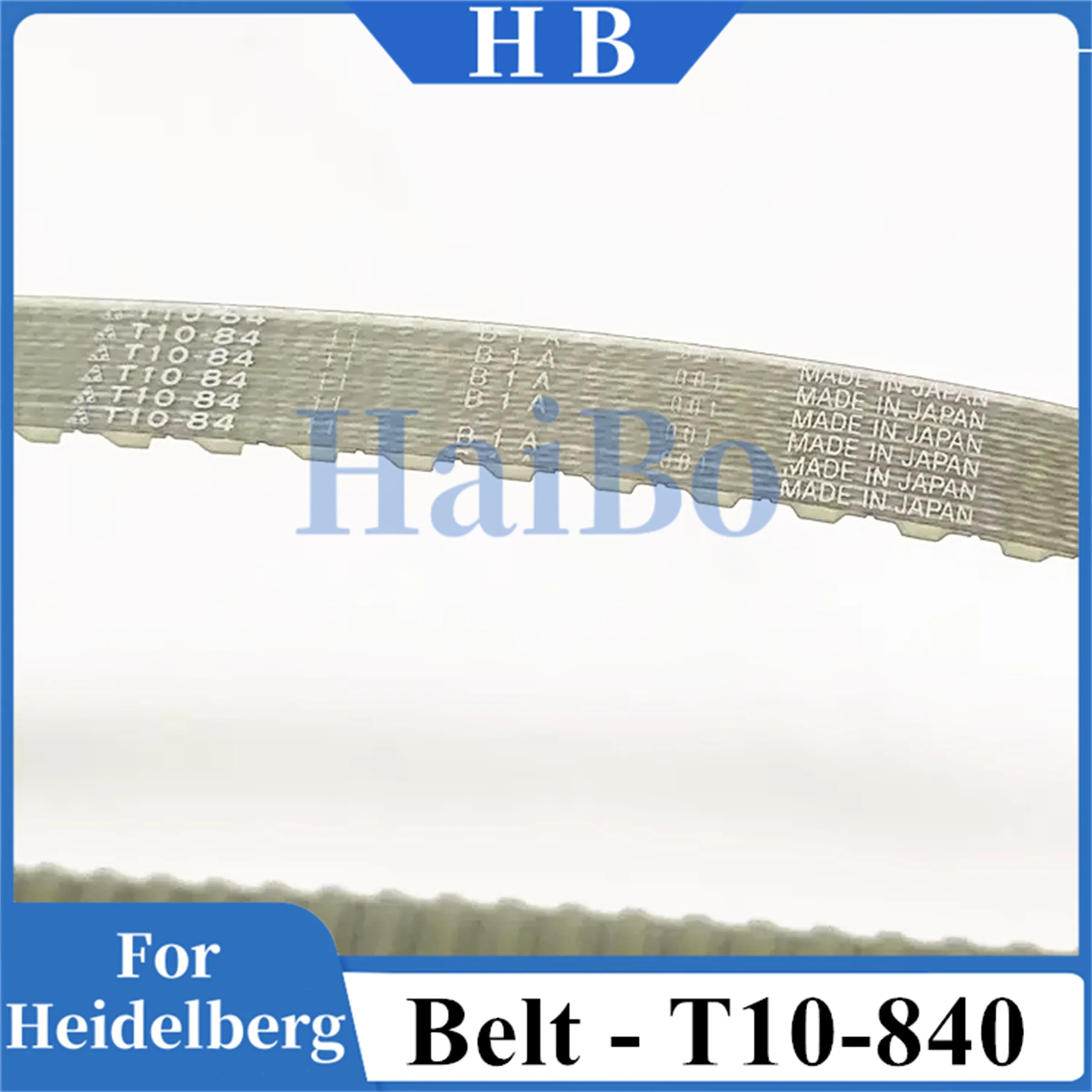 HaiBo Best Quality T10-840 Timing Belt 840mm Length 52mm Width 10 Teeth for Printing Machine Durable Spare Parts