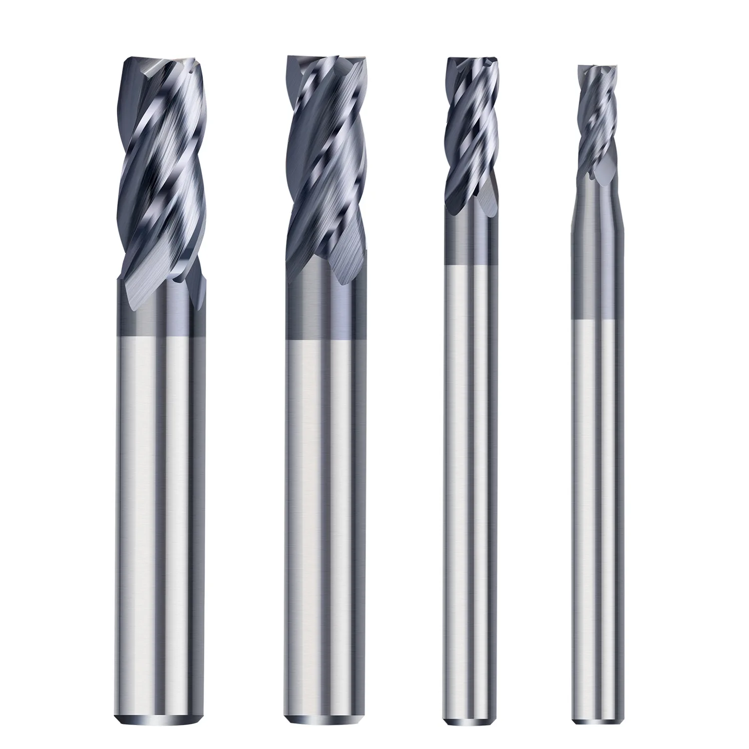HRC65 SUS-4F Tungsten Carbide ALTin Coated Flat End Milling Cutter with 10mm Cutting Edge CNC Center