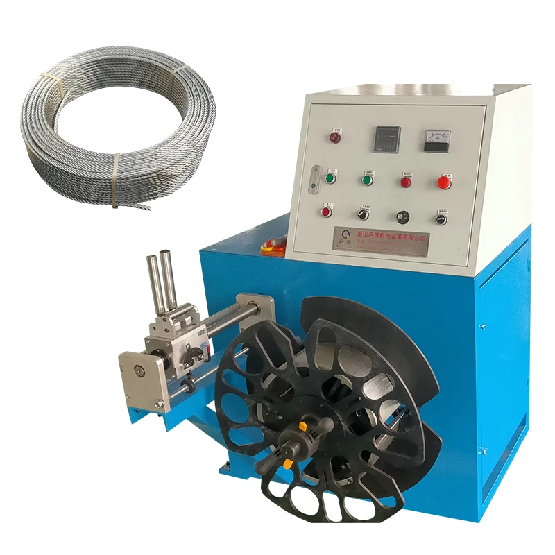 QIPANG Cable Coiling Machine High Speed Optical Fiber Take-up Machine Semi-automatic PVC Cable Coil Winder Machine