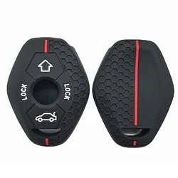 Silicone Key Case For BMW- E46/E53/X3- E83/X3- E39 Serie 7 5 3 330i Car Key Cover Accessories Accesorios Para Auto