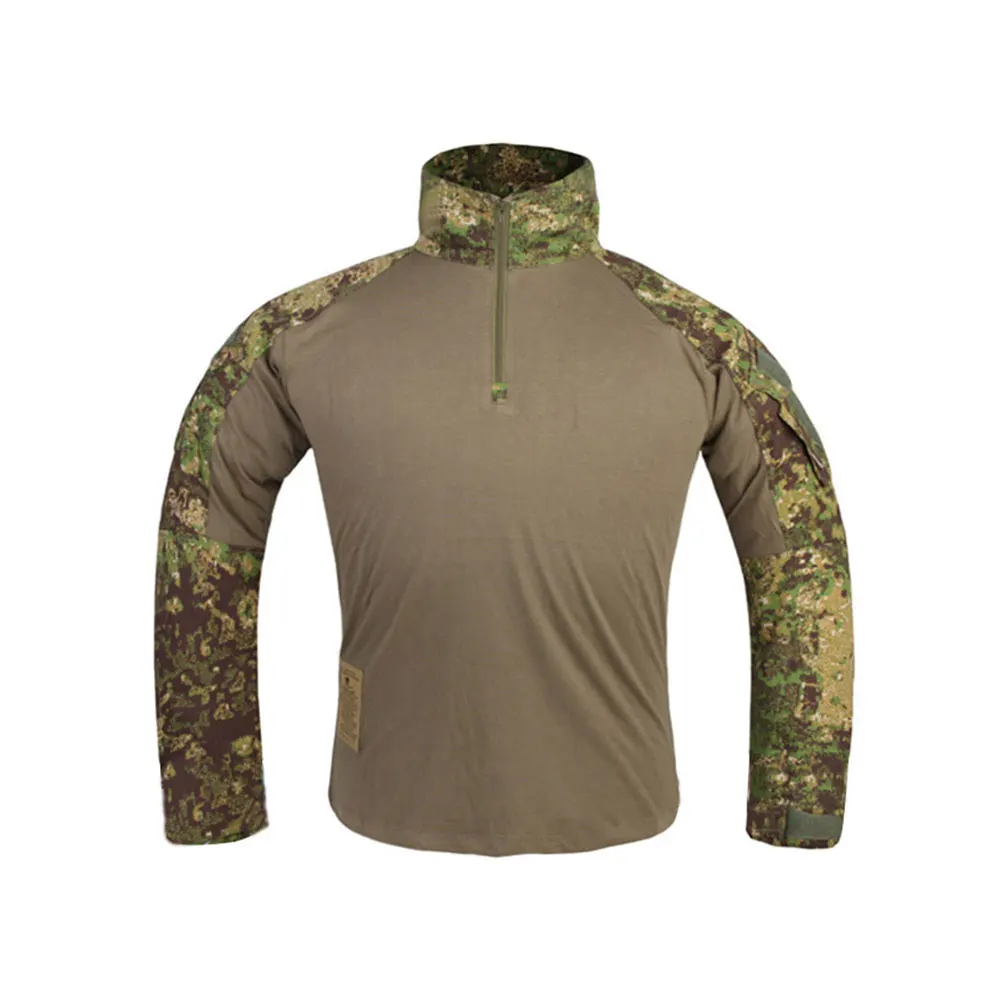 Emersongear Tactical G3 Combat Shirts Mens Gen3 Tops Camoflage T-Shirt Long Sleeve Hunting Airsoft Outdoor Hiking Training GZ