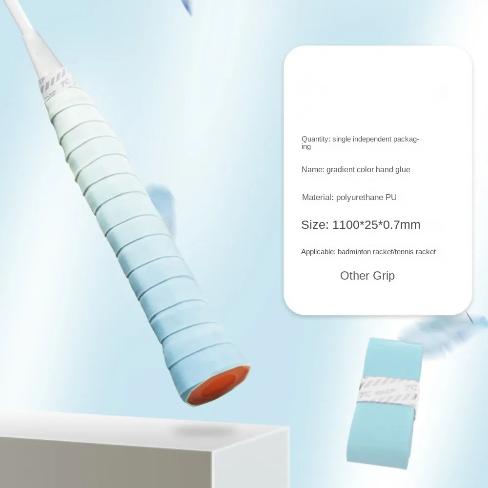 العصابة مضرب بدمنتون مقبض قبضة التدرج الشريط لف Overgrip عدم الانزلاق مضرب تنس قبضة مطاطية الرياضة في الهواء الطلق