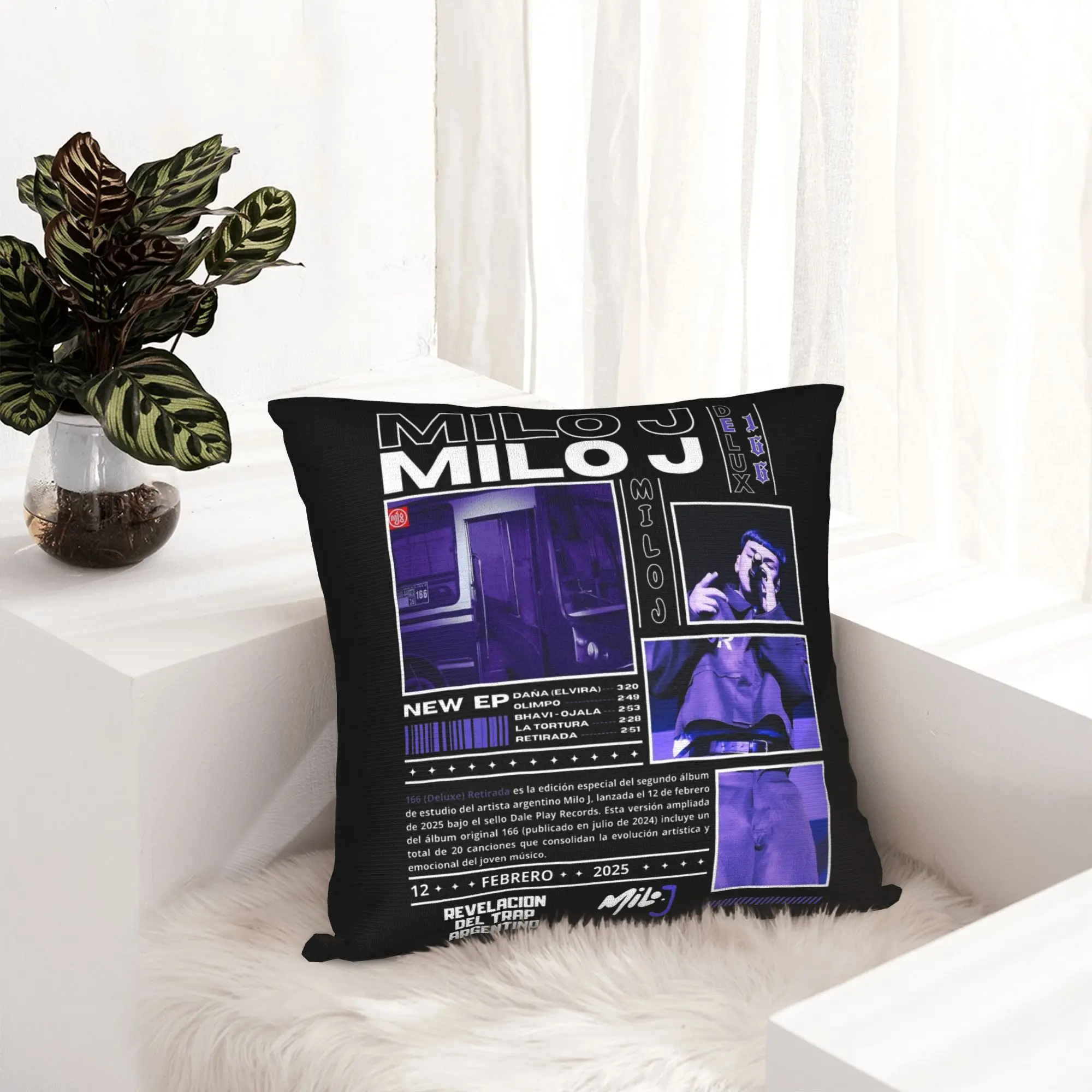Rapper Milo J 166 Album Deluxe Pillowcase Printing Polyester Cushion Cover Decor  Throw Pillow Case Cover Home Drop Shipping