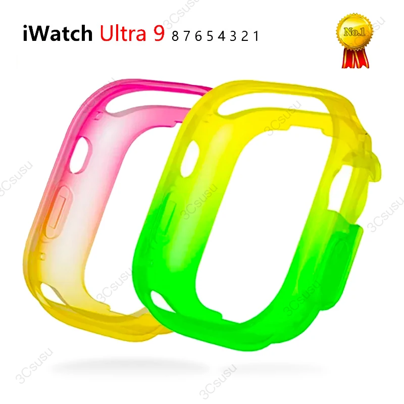 

Cover Soft For Apple Watch Case Ultra 2 49mm Band Shell Frame Transparent 41mm 45mm For iWatch Series 9 8 7 6 5 4 3 SE 40mm 44mm