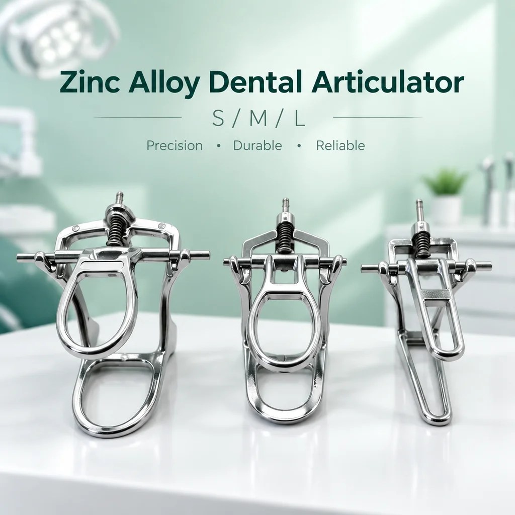Zinc Alloy Dental Articulator S/M/L Sizes Complete Denture & Simple Partial Denture Teeth Setup for Dental Lab Supplies