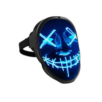 LED luminous mask DIY editing graffiti cyberpunk mask helmet electronic screen Bluetooth gesture sensing face changing