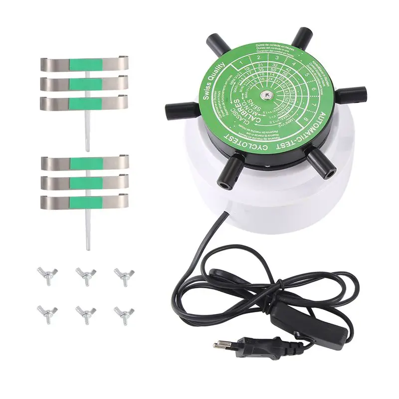 Innovative 220V Automic-Test Cyclotest Watch Tester Watch Test Machine--Watch Winders For Six Watches At One Time Eu Plug