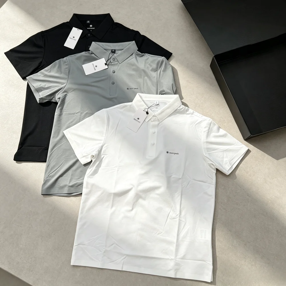 snow peak Quick Dry Tee Breathable Short Sleeve Tops Summer Outdoor Sports Tshirt Casual Lightweight Fashion Daily Shirts