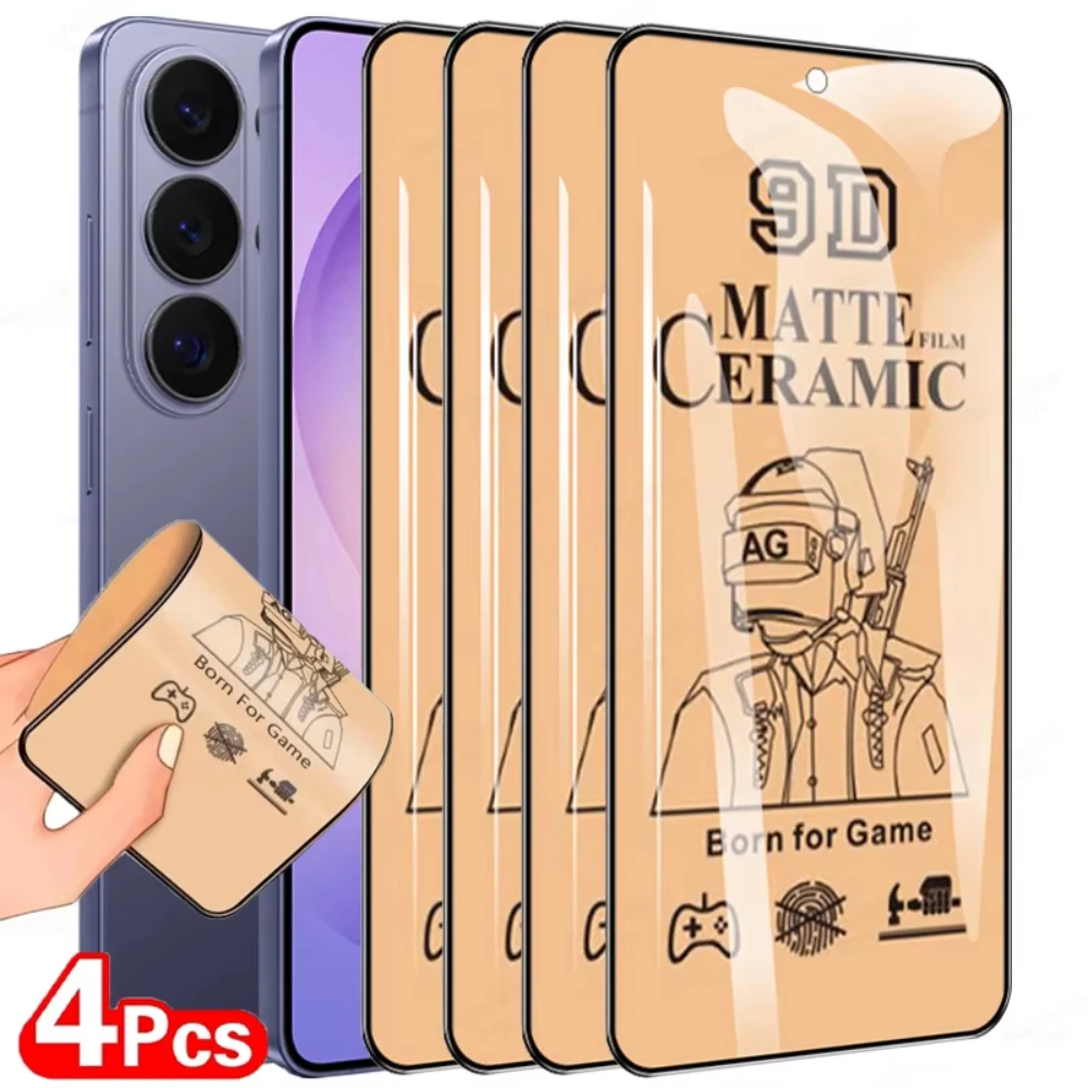 4PCS Matte Ceramic Film For Samsung Galaxy S26 S25 S24 Ultra S23 S22 S21 Plus S20 FE Full Cover Translucent Screen Protectors