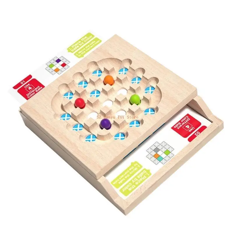 96GC Teaser Puzzle Game para crianças e adultos treinando habilidades lógicas e concentração com contas deslizantes