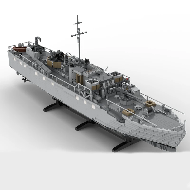 Neue 7748Pcs Moc Militär Waffen Mbt Fairmile D Boot Modell Bausteine Technologie Diy Montage kinder Spielzeug Junge Urlaub geschenk