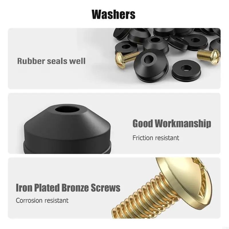  116Pcs Faucet Sealing Gaskets Flat Beveled Rubber Plumbing Faucet Seal Washer Replacement Faucet Washer Enduring