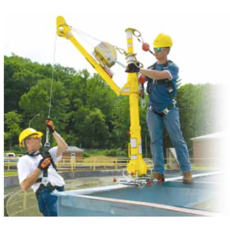 Mobile extension rod anchor point strut boom