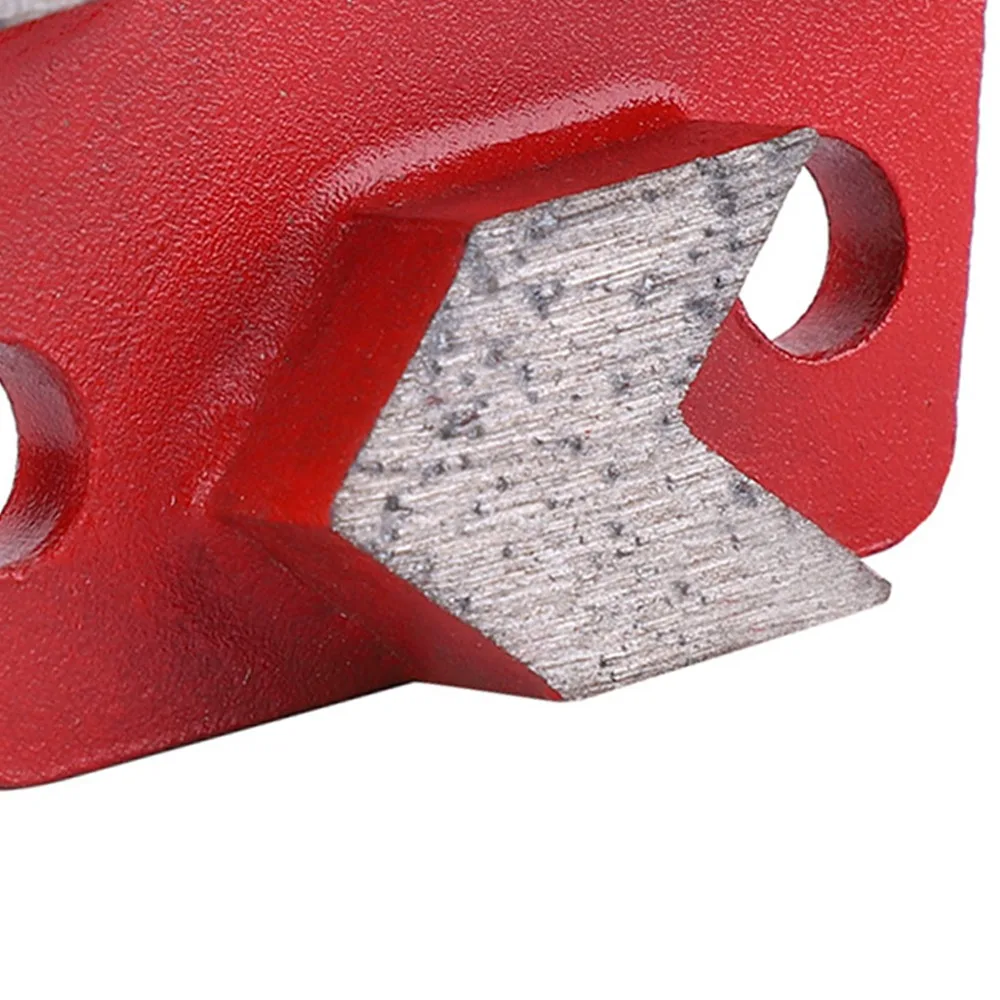 

3pcs 3 Holes Trapezoid Grinding Disc Trapezoid Shape 30 Grit Diamond Floor Grinding Pad Concrete Grinding Pad Floor Grinding