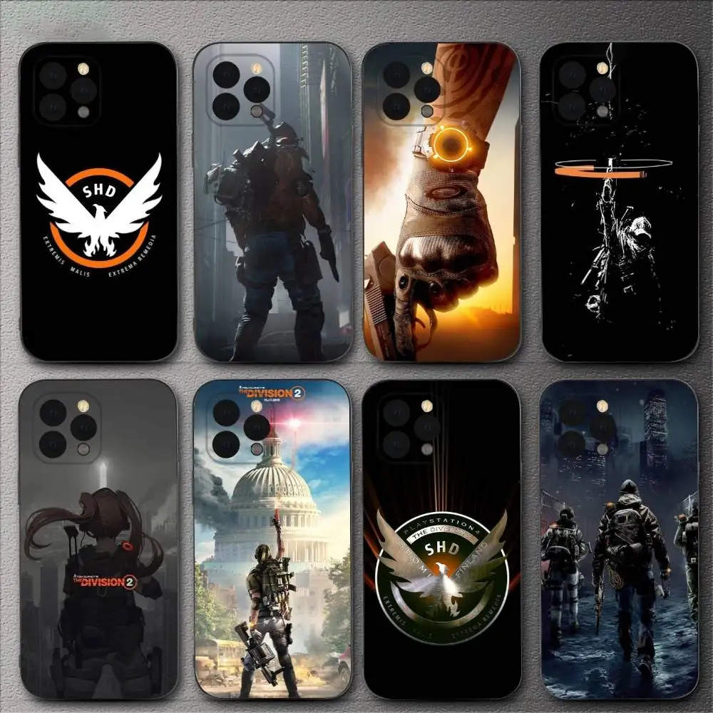 

The D-Division 2 Phone Case For iPhone 16,15,14,13,12,11,XS,XR,X,8,7,Pro,Max,Plus,mini Silicone Black Cover