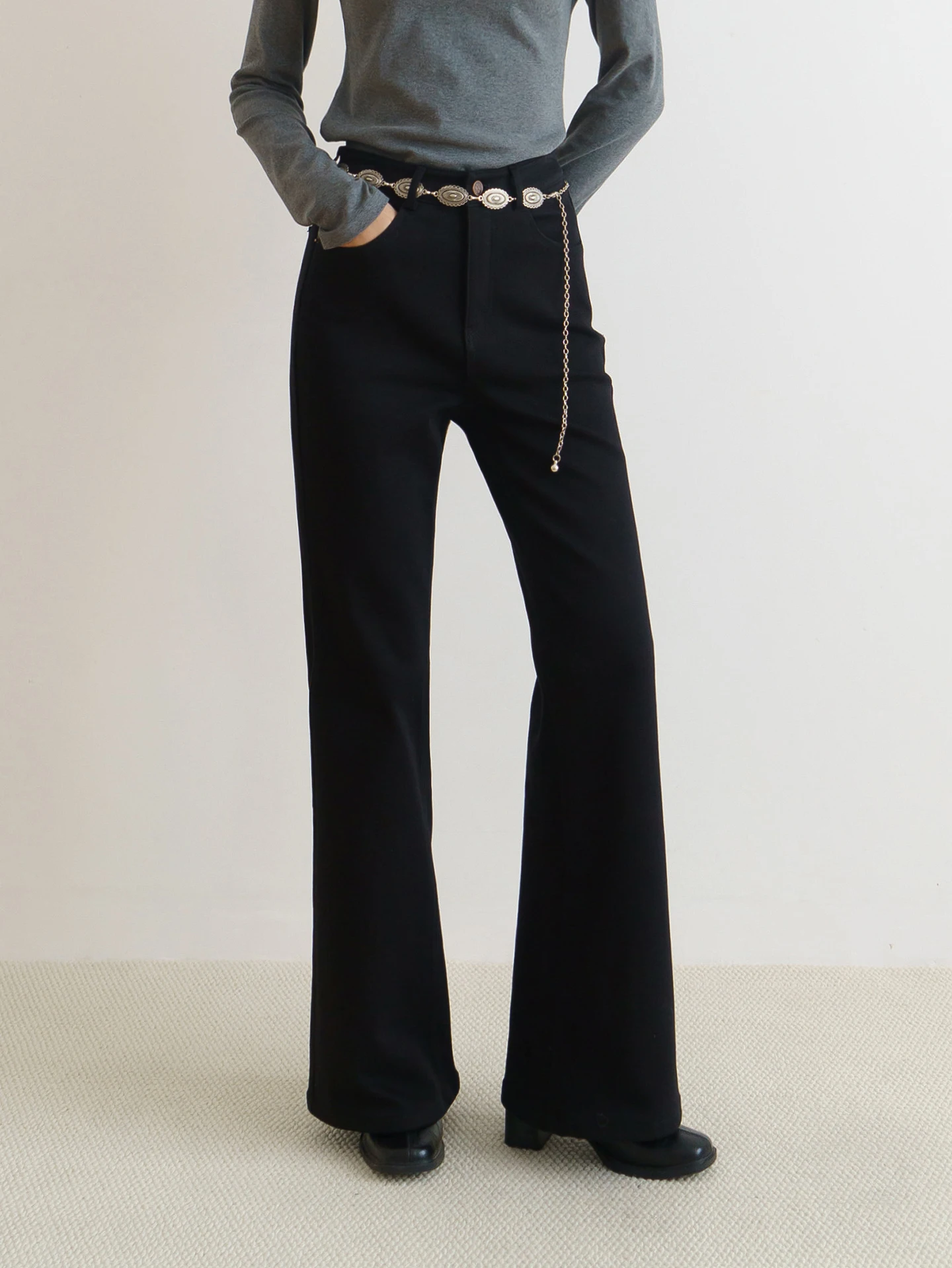 

Джинсы Floradance с высокой талией на подкладке, женские эластичные утягивающие длинные брюки, зимние модные женские джинсовые брюки