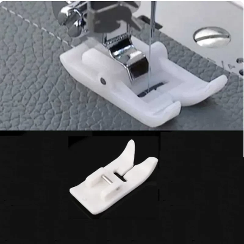 3 Pcs/set Foot Button Sewing Presser Foot Plastic White Non Stick DIY Leather Anti Slip Sewing Tool Sewing Machine Accessories