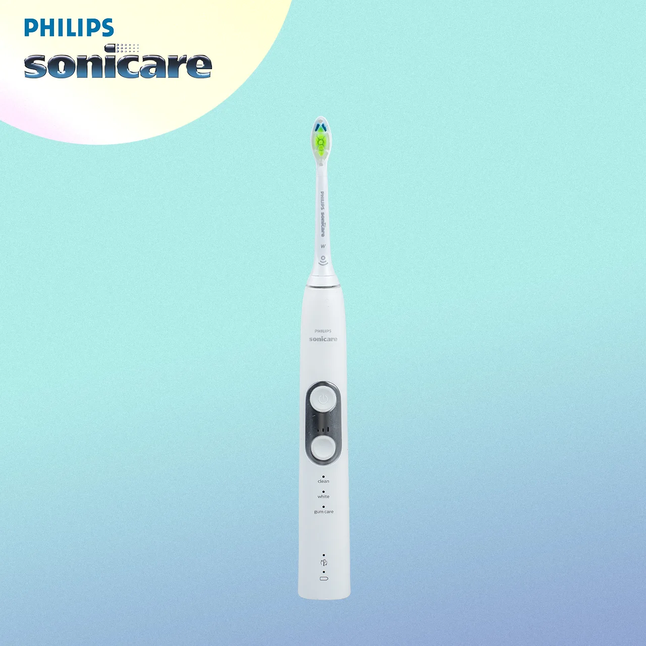 

Philips Sonicare ProtectiveClean 6100 Rechargeable Electric Power Toothbrush, Single handle with brush head, White