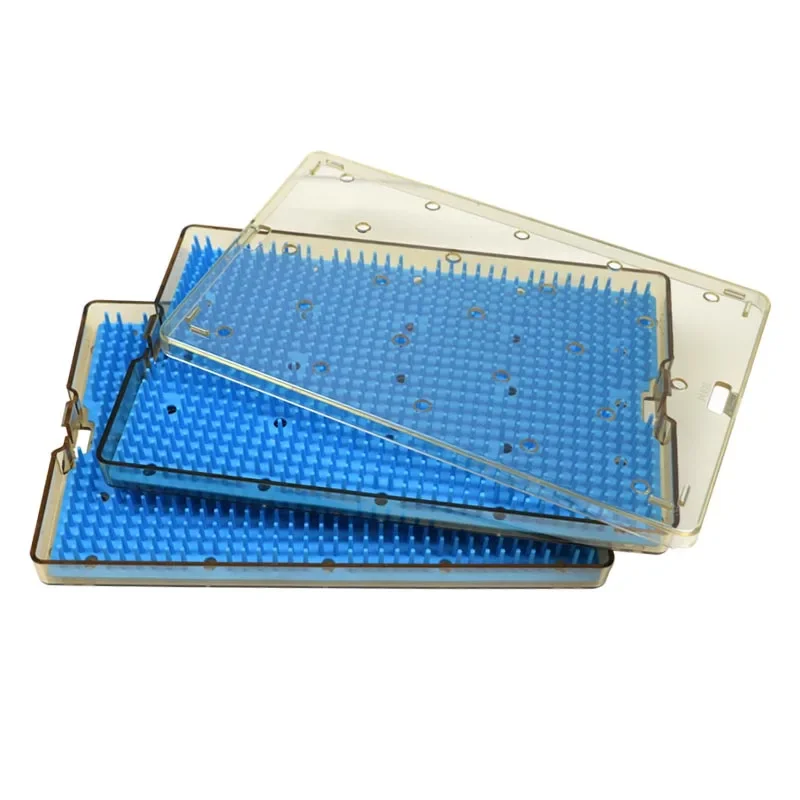 

double layers PPSU autoclave tray surgical box surgical tray sterilization box with mat