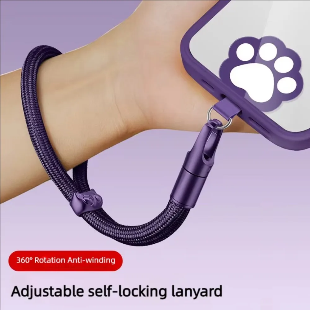 

Adjustable Cat Paw Phone Strap Hanging Rope Detachable Mobile Phone Lanyard Cartoon Anti Lost Phone Wrist Strap
