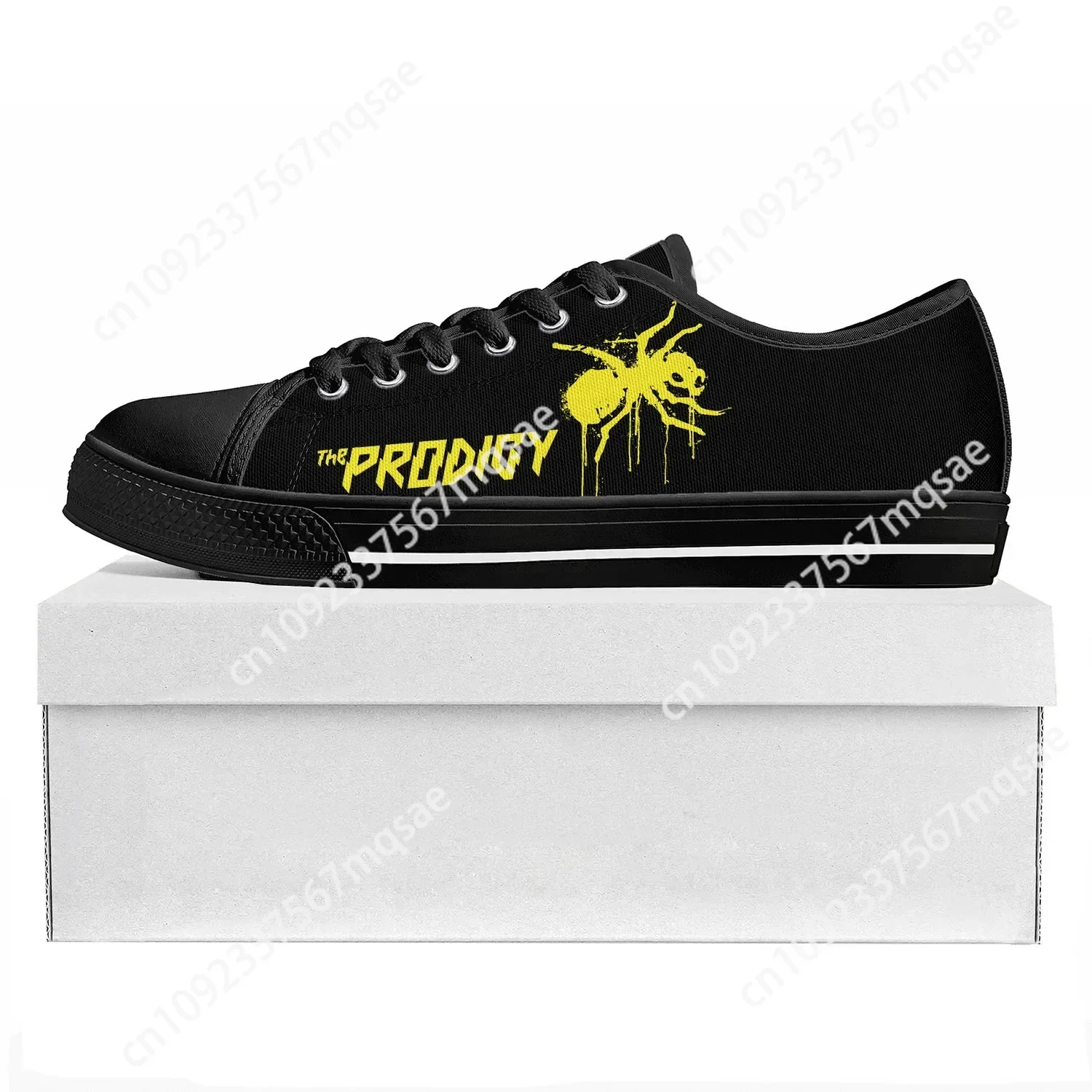 The Prodigy Rock Band Low Top Mens Womens Teenager Sneakers Canvas High Quality Sneaker  Prode Casual Couple Shoes Custom Shoe