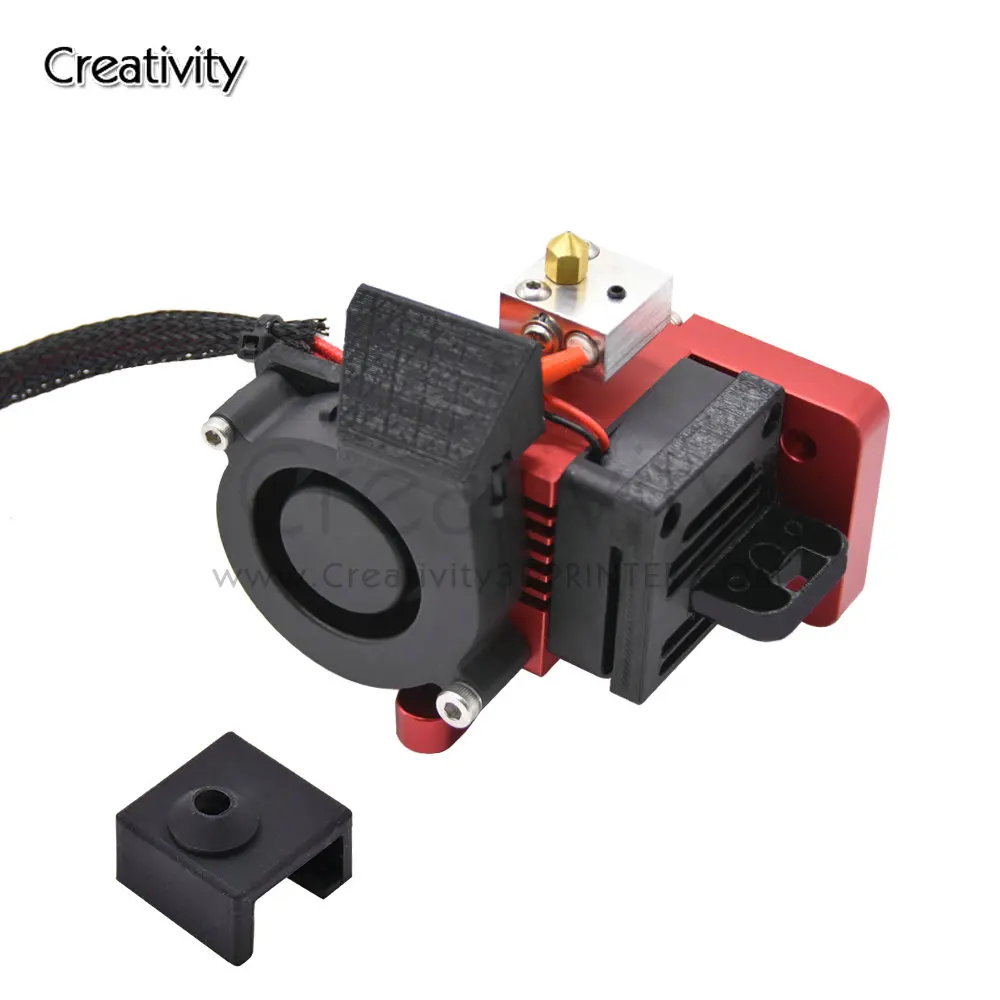 MK8 Upgrade Direct Drive Hotend Kit 12V/24V mit Pulley Turbo Fan Extruder Für Ender-3/Ender-5/CR-10S/PRO Anet A8