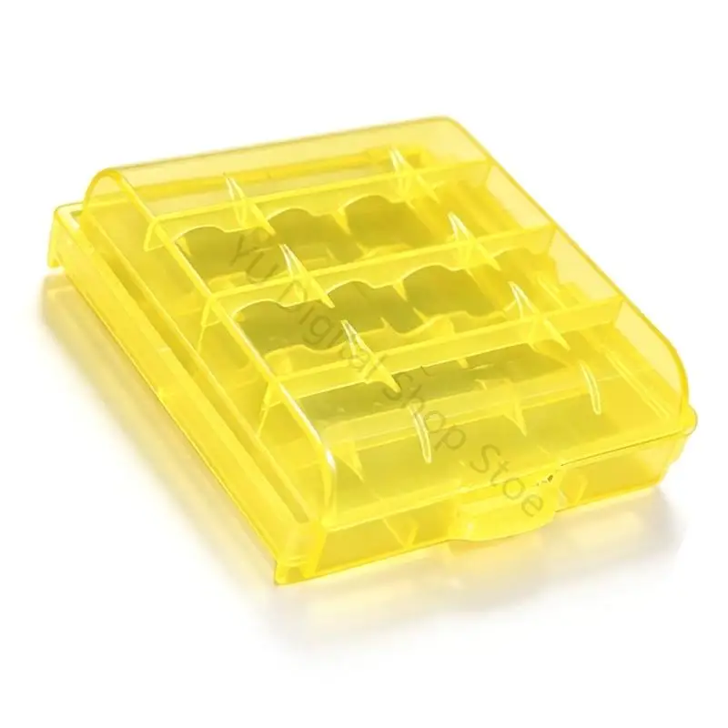 96BA 5-Pack Battery Organizers Case with Hinged Lid and Closures Battery Box