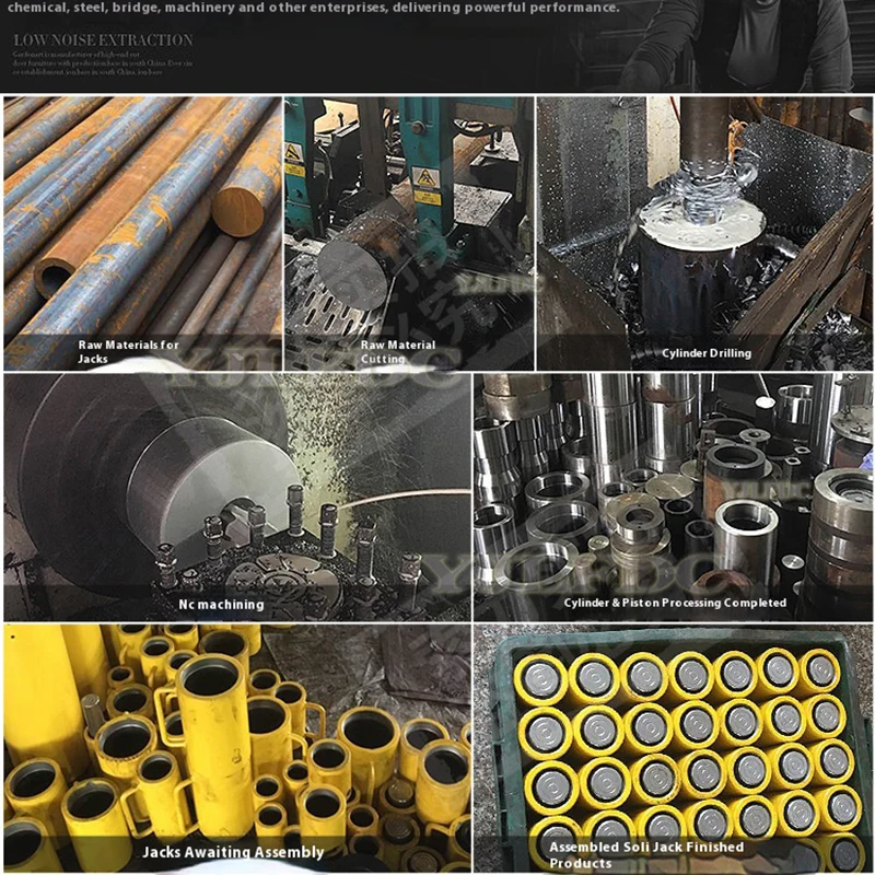 RCH-1050 المكبس المجوف رام أسطوانة هيدروليكية 10 طن 50 مم رافعة المكبس الهيدروليكي المجوف #5