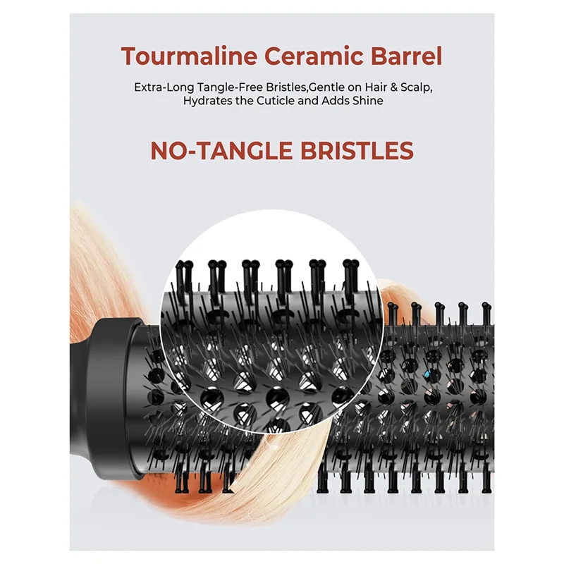 أداة تصفيف الفرشاة الدائرية الساخنة A66Z - فرشاة حرارية للتجعيد وتمليسه، فرشاة تجعيد ساخنة مع سلبي، للسفر (الولايات المتحدة) الولايات المتحدة #3