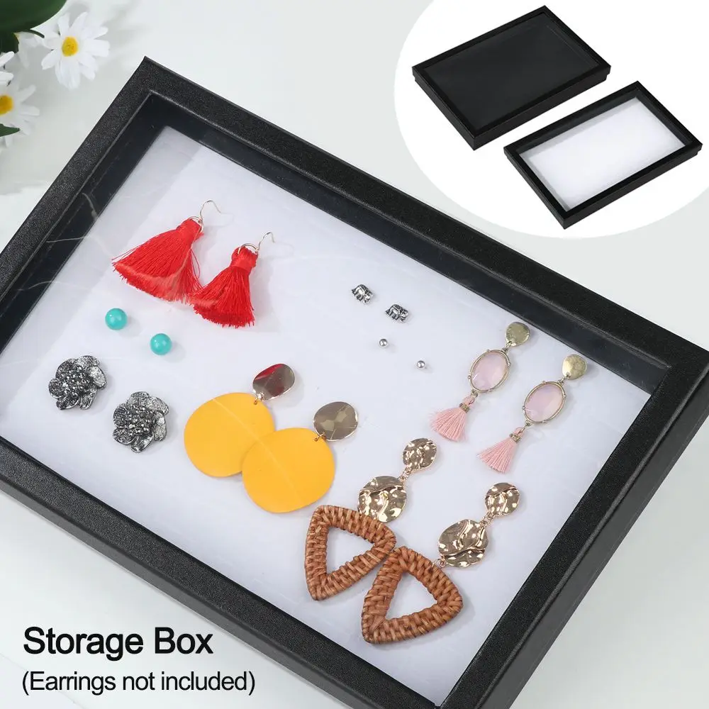 100 Slots Ring Earring Jewelry Display Organizer Box Tray Holder Storage Case