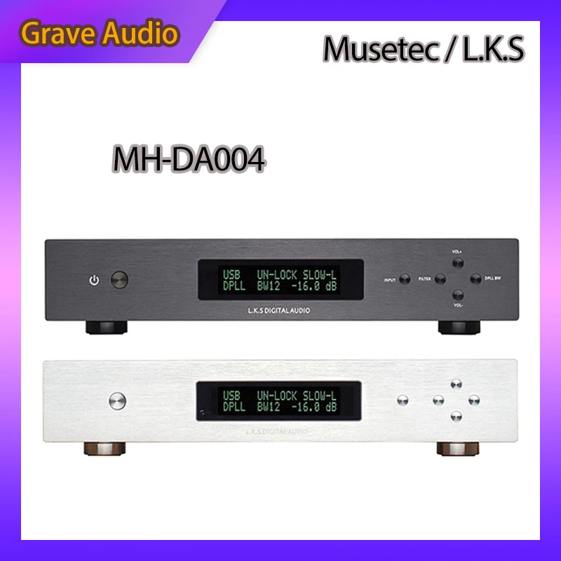 

L.K.S MH-DA004 Digital to Analog Convertor (DAC) Dual ES9038pro DAC DSD USB upgraded Crystek CCHD-575 Coaxial Audio Decoder