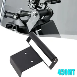 2024 450MT GPS Navigation Mobile Phone Cellphone Mount Bracket Holder For CFMOTO 450 MT 22mm Extension Bar Handlebar Support