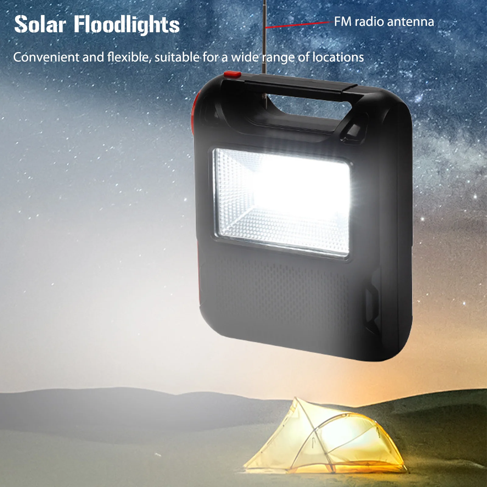 USB Charger Home System Solar Power Panel Generator Kit with FM Radio Receiver LED Bulbs Emergency Lighting Bluetooth Speaker