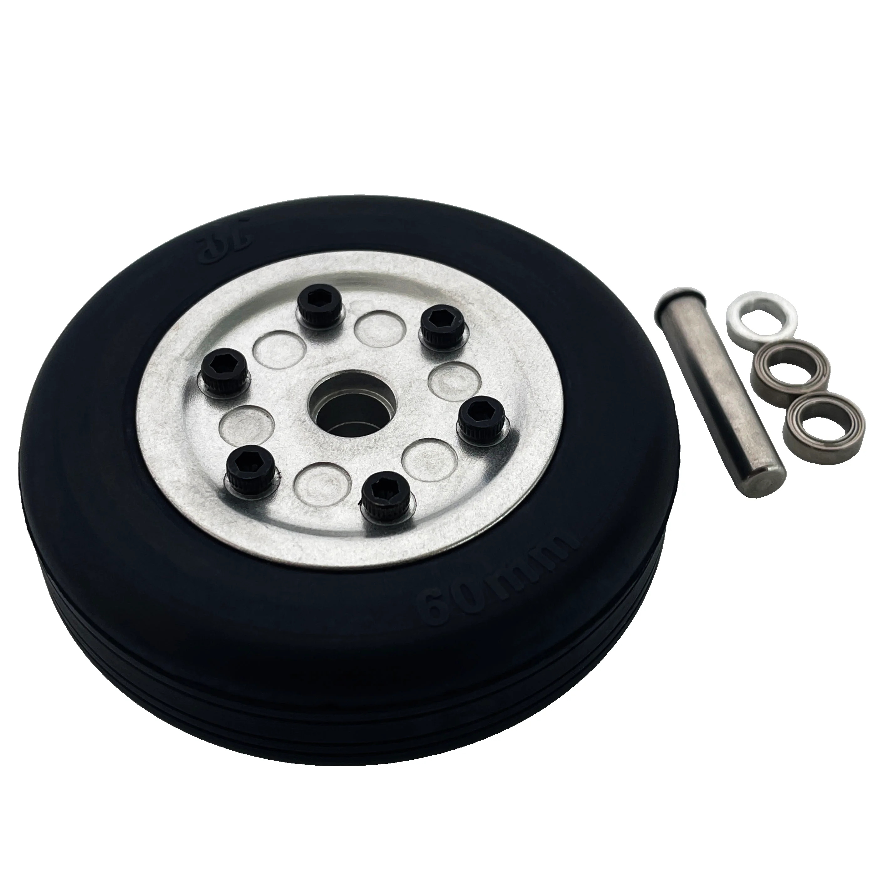 XAERO – roues modèle RC 50-65mm, pneus creux en caoutchouc sous vide pour train d'atterrissage d'avion, durables et légers avec moyeu en aluminium