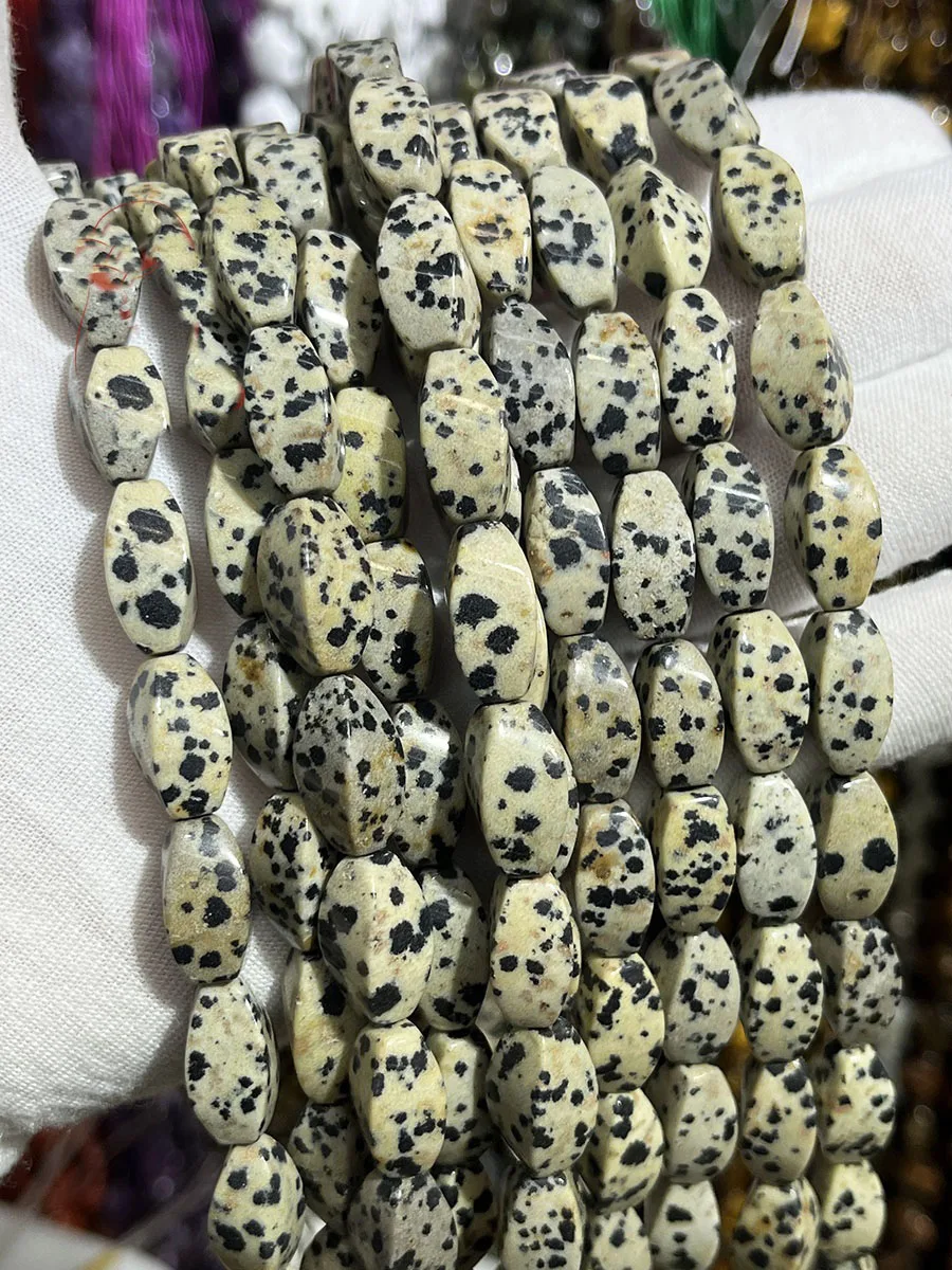 Natural Piebald Stone Over Beads Gemstone Loose Beads 15