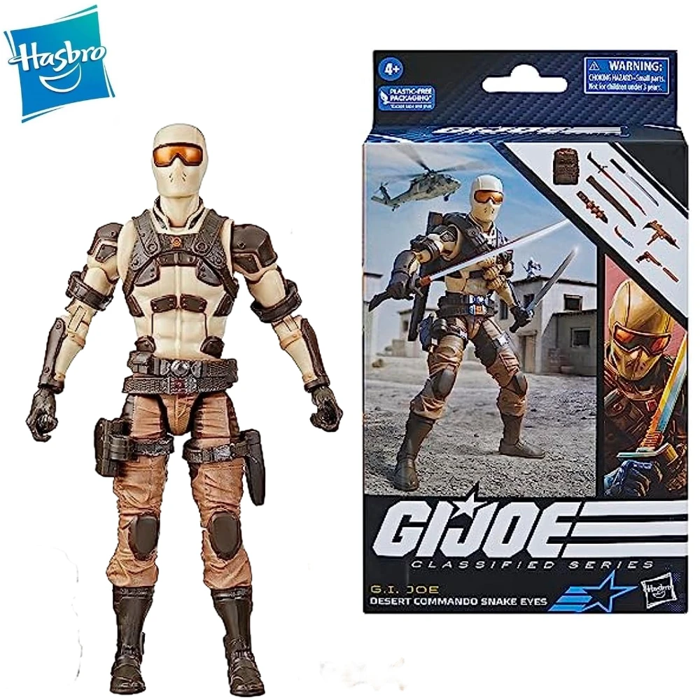 In Stock G.I. Joe GI JOE Classified Series 92 Desert Commando Snake Eyes Action Figure Model Toy Collection Gift