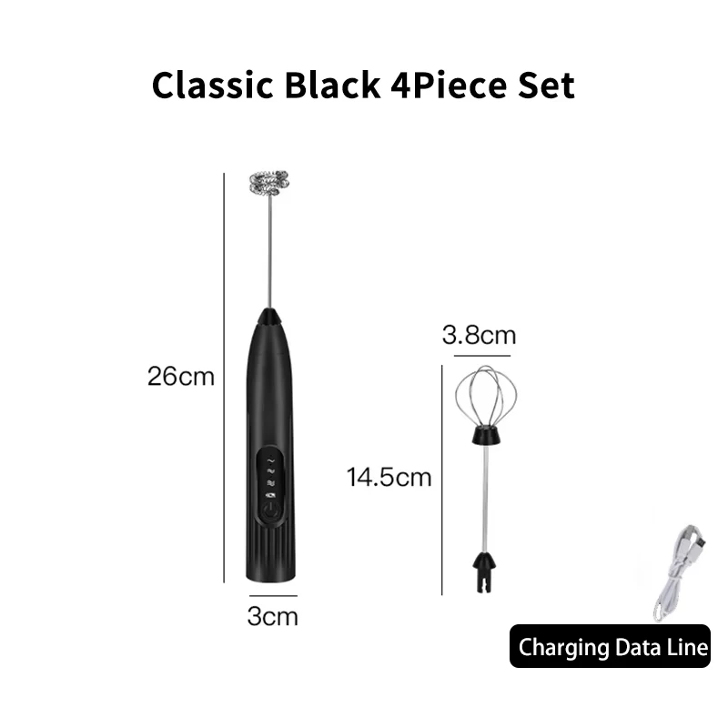 4Pcs Classic Black